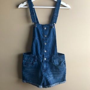 Forever 21 I Love H81 Denim Overalls Size 24
